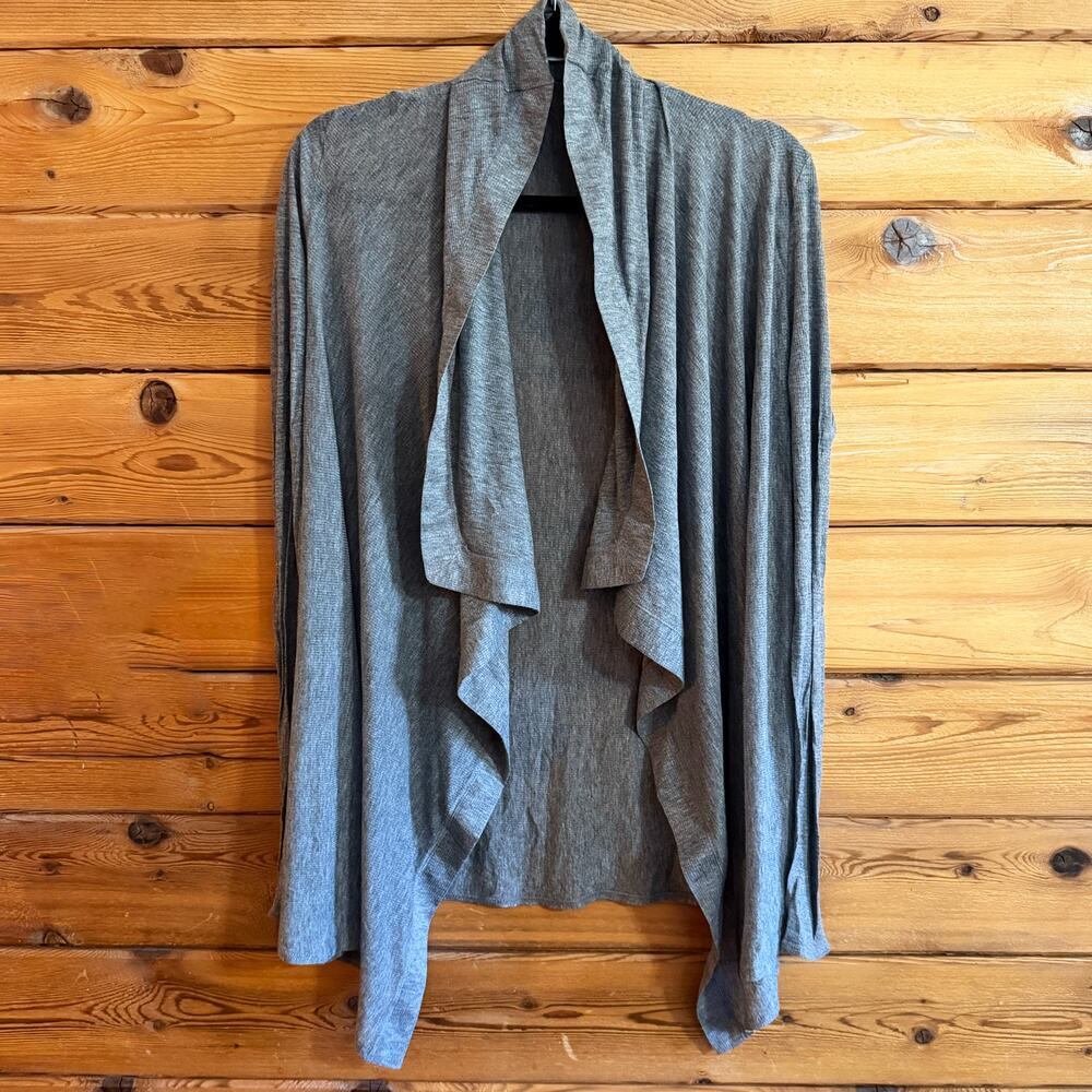 HELMUT Helmut Lang Gray Open Cardigan Micro Modal Medium